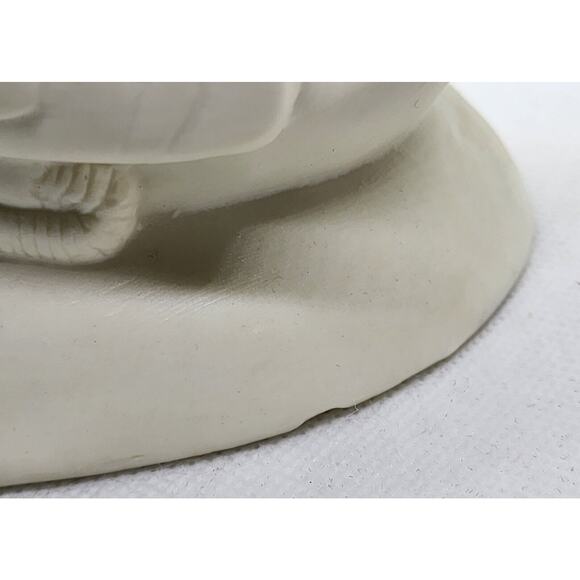 VINTAGE VASE-Porcelain Bisque-Ivory-Swan-Art Deco Style-8.25" - Picture 15 of 16